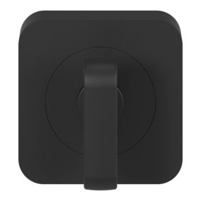 Szyld kwadratowy GoodHome Premium WC czarny mat