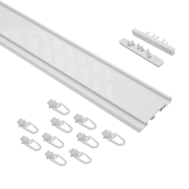 Szyna sufitowa 2-torowa Gardinia aluminiowa biała 250 cm