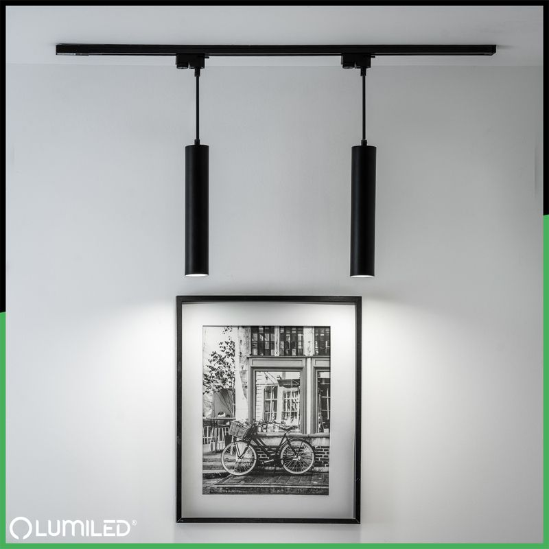 Szynoprzewód Lumiled Czarny Jednofazowy Aluminiowy Szyna do Reflektorów Szynowych 200cm 1 szt.
