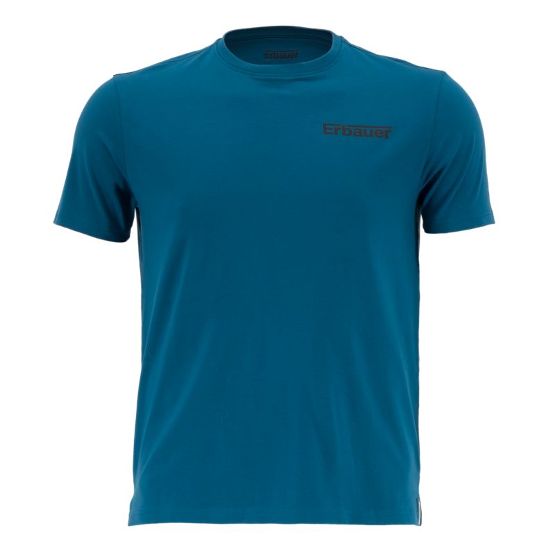 T-shirt Erbauer niebieski S