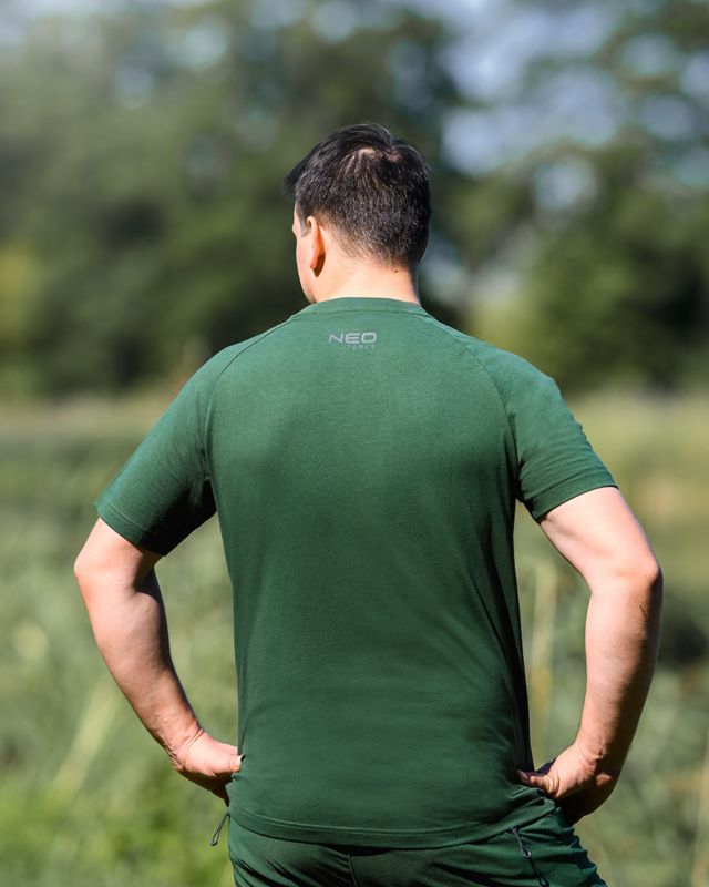 T-shirt outdoor NEO TOOLS las S zielony 1 szt.