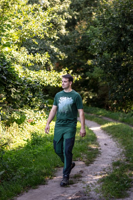 T-shirt outdoor NEO TOOLS las S zielony 1 szt.