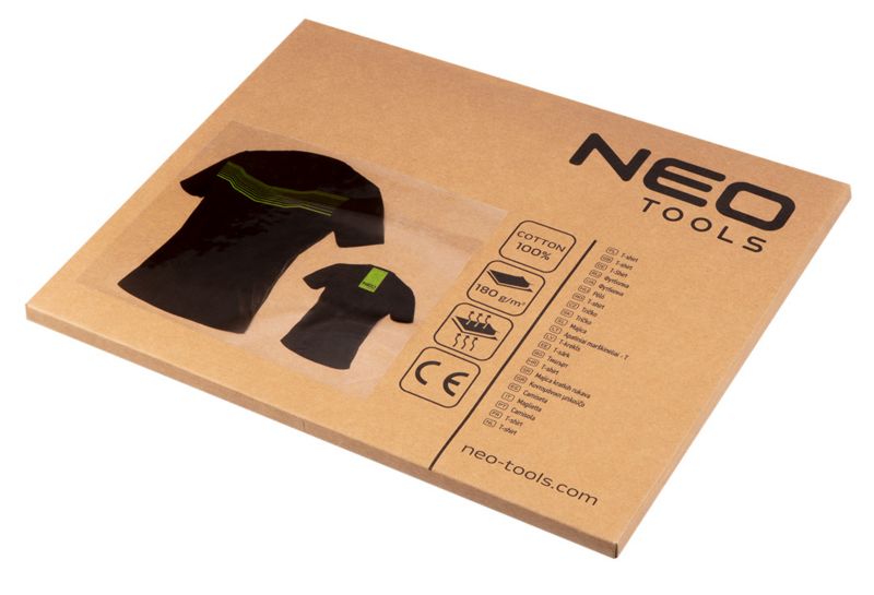 T-shirt roboczy NEO TOOLS Premium PRO M czarny 1 szt.