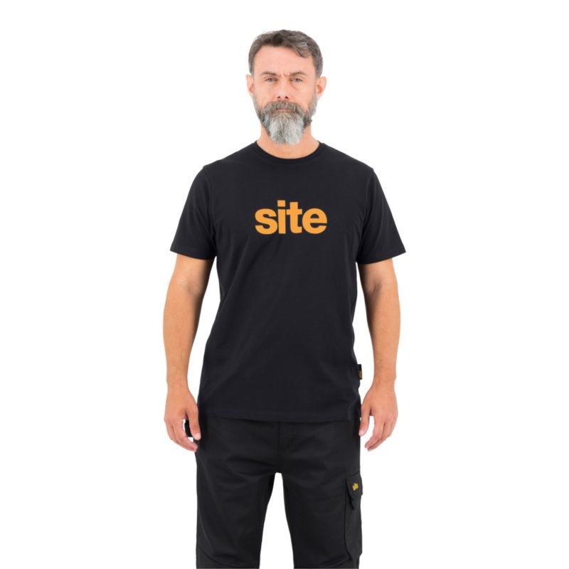 T-shirt Site Allitt czarny XL