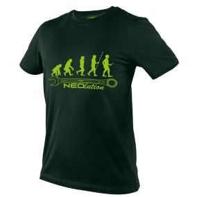 T-shirt z nadrukiem NEO TOOLS NEOlution M ciemny zielony 1 szt.