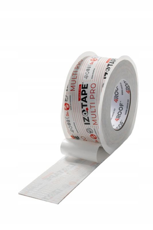 Taśma do membran i paroizolacji 4ROOF IZOTAPE MULTI PRO 60mm x 25m x 2 rolki-50mb super jakość klejąca trwała zbrojona  1kpl.