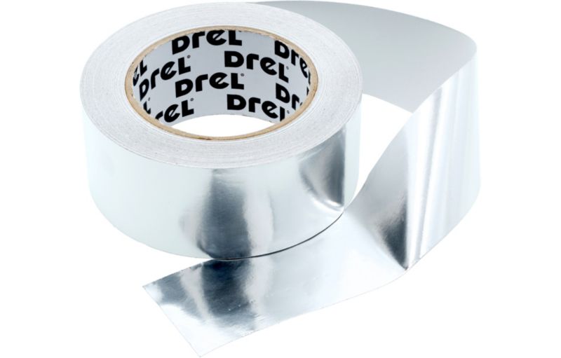 Taśma Drel aluminiowa 48 mm x 50 m do wentylacji, izolacji rur i napraw 1 szt