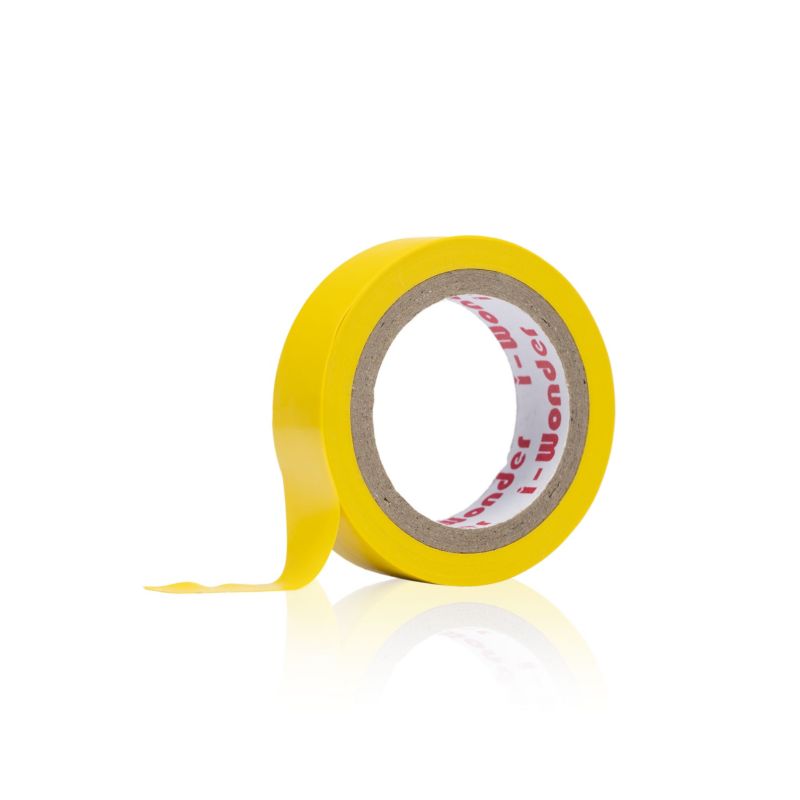 Taśma Izolacyjna PVC 16 mm 10 m Żółta - Wysoka Wytrzymałość, Elastyczność, Odporność Termiczna 80C, 1 szt.