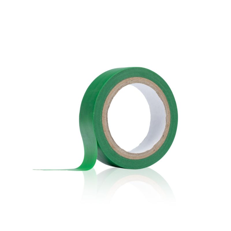 Taśma Izolacyjna PVC 16 mm 10 m Zielona - Wysoka Wytrzymałość, Elastyczność, Odporność Termiczna 80C, 1 szt.