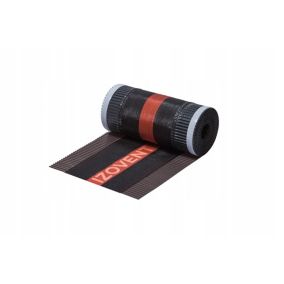 Taśma kalenicowa 4ROOF Izovent STANDARD 310mm 5m x 2 rolki - 10mb brąz RAL8019 wytrzymała odporna 1 kpl.