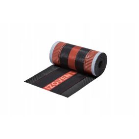 Taśma kalenicowa 4ROOF Izovent STANDARD 310mm 5m x 2 rolki - 10mb czarny RAL9005  wytrzymała odporna 1 kpl.