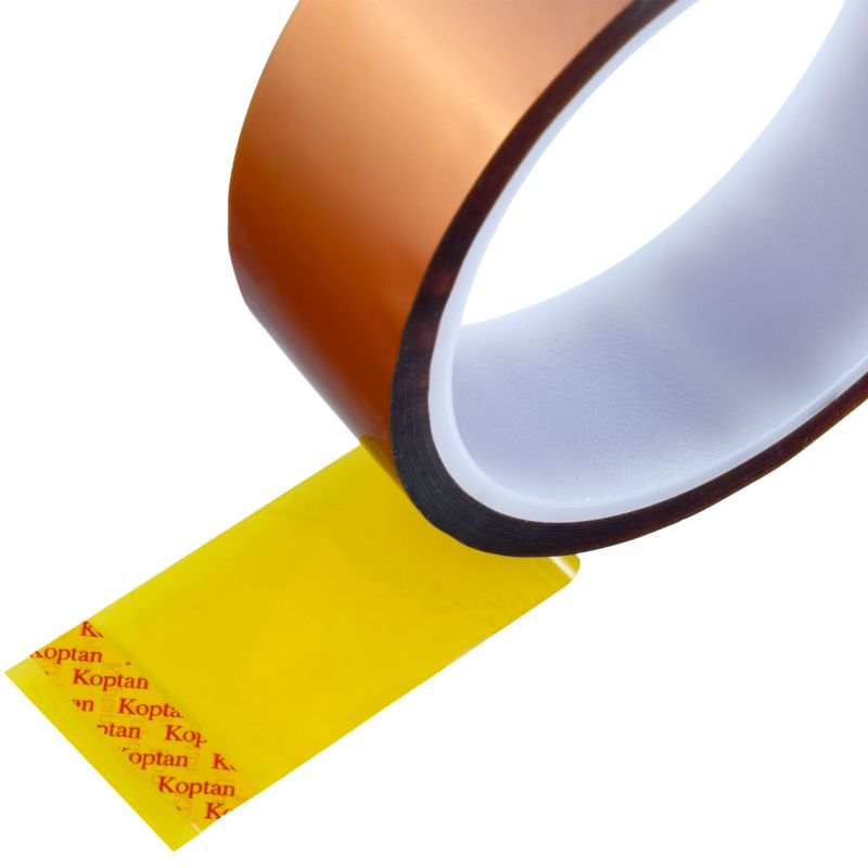 Taśma Kaptonowa 50mm 0, 05mm x 30m - Wysoka Odporność na Temperaturę do 240C, Silikonowy Klej, Ochrona Elektroniki, 1 szt.