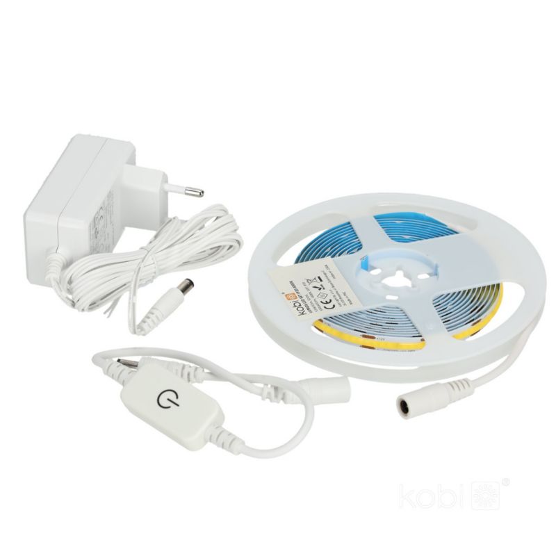 LED pásek 25W, neutrální barva, 3 metry s napájením LUMOS LED SET Kobi 1 ks.