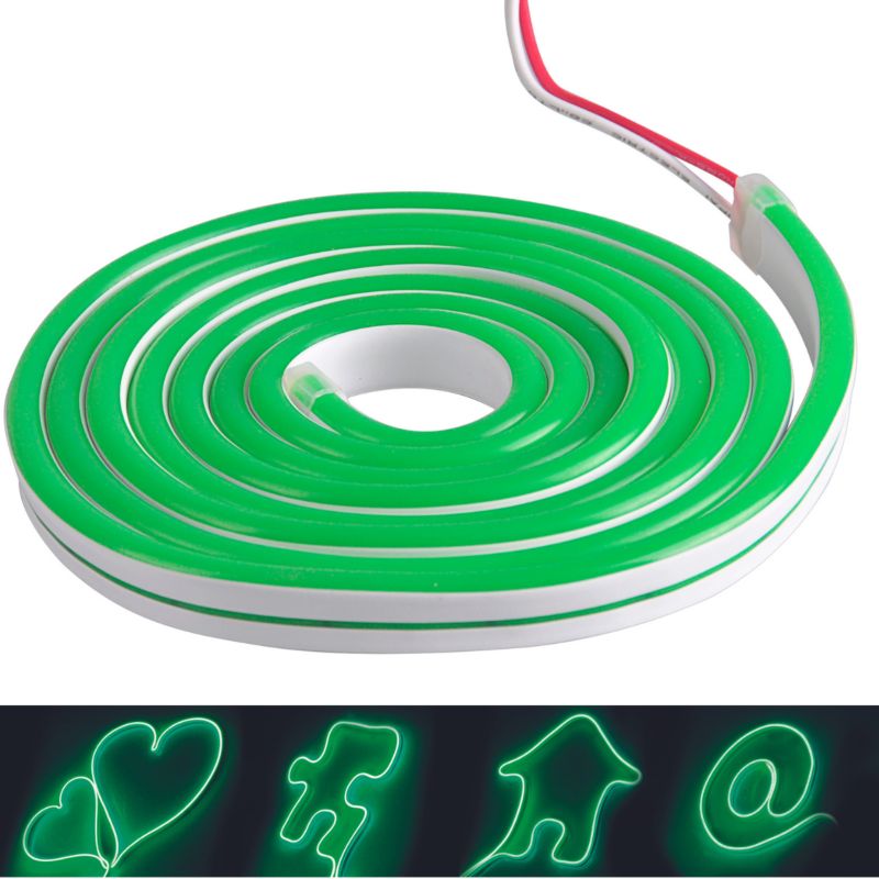 Taśma Led NEON 12V 2m Zielony IP65 Polux 1 szt.