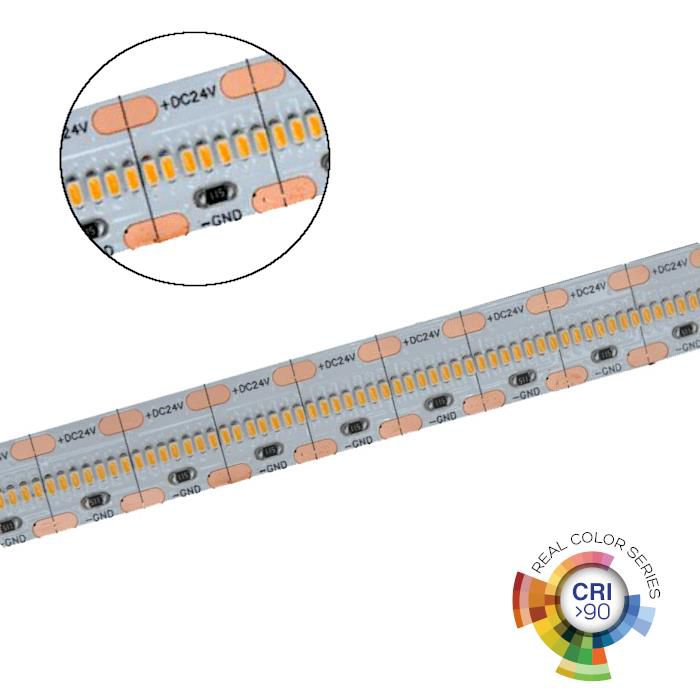 LED pásek SMD2110 3500LED 24V IP20 5mb CRI90+ 21W/m 150Lm/W VT-2110 700 6400K 2000lm V-tac 1 ks.