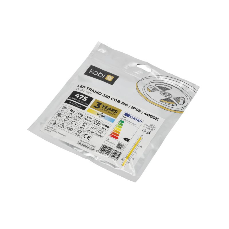 Taśma LED Tramo 320 Kobi cob 5m 4000K IP65 1kpl.