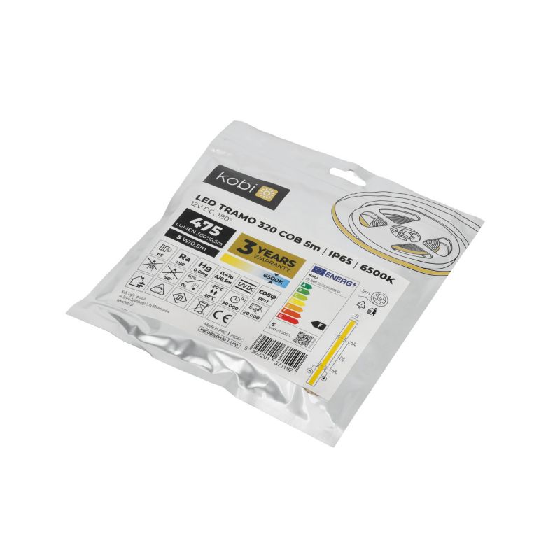 Taśma LED Tramo 320 Kobi cob 5m 6500K IP65 1kpl.