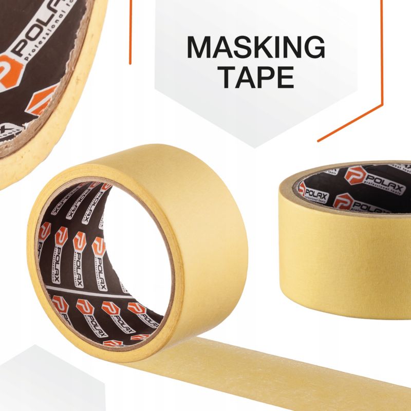 Taśma malarska papierowa Polax żółta 48 mm 40 m 1szt.