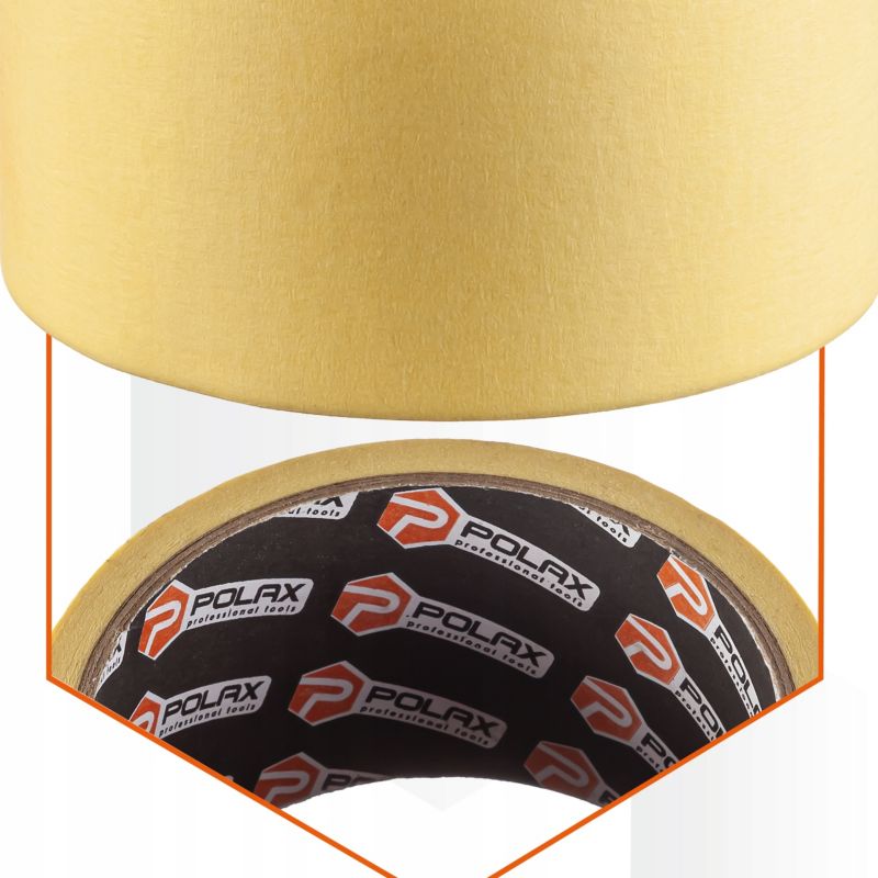 Taśma malarska Polax papierowa żółta 48mm 20m 1szt.
