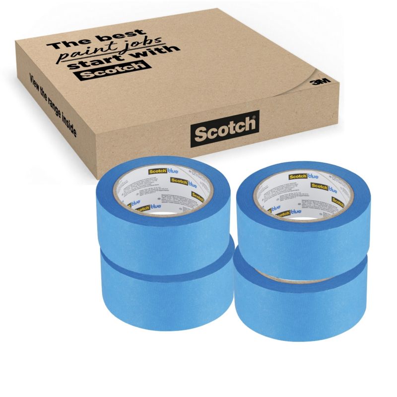 Taśma malarska ScotchBlue™ do różnych powierzchni, 48 mm x 41 m, 70% PEFC, SGSCH-PEFC-COC-110078 4 rolki