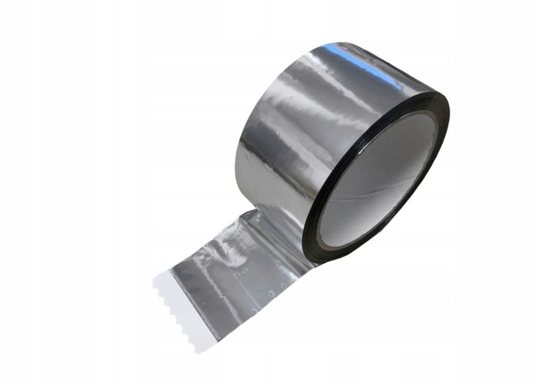 Taśma metalizowana 4ROOF IZOTAPE FLEX 50mm 50mb x 6 rolek 300mb aluminium termoizolacyjna do ogrzewania podłogowego folii 1kpl.