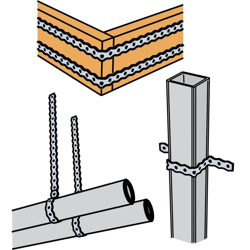 Taśma montażowa stalowa Techniki zamocowań TM13 15x0,8mm x25m 1szt