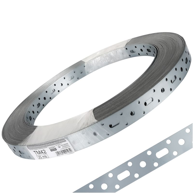 Taśma montażowa stalowa Techniki zamocowań TM42 25x1,5mm x25m 1szt