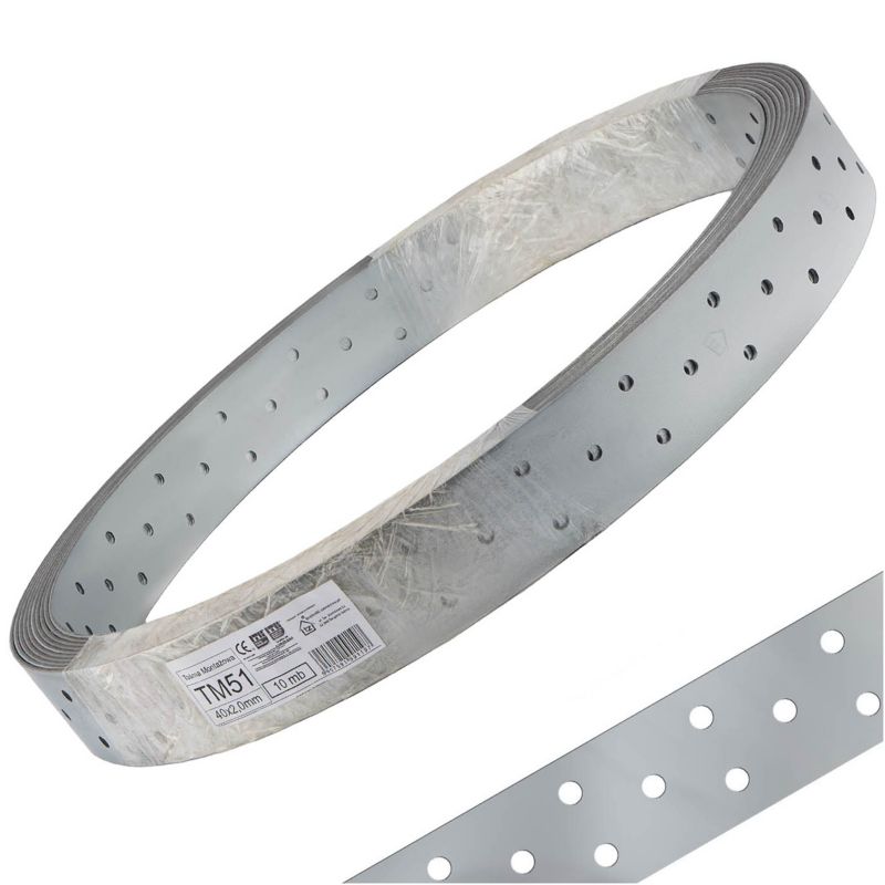 Taśma montażowa stalowa Techniki zamocowań TM51 40x2mm x10m 1szt