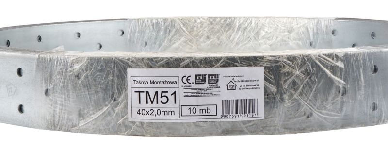 Taśma montażowa stalowa Techniki zamocowań TM51 40x2mm x10m 1szt