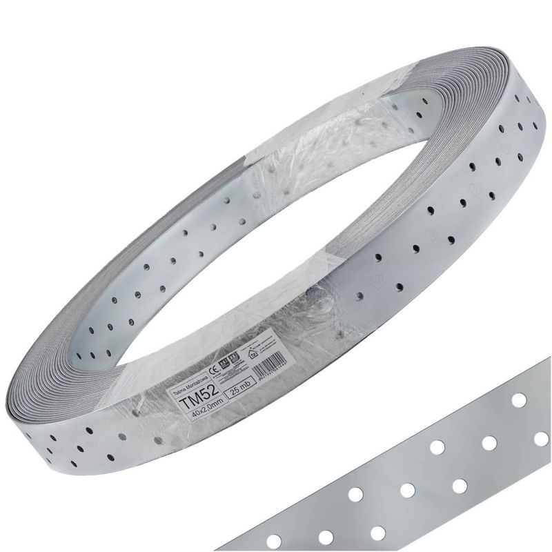 Taśma montażowa stalowa Techniki zamocowań TM52 40x2mm x25m 1szt