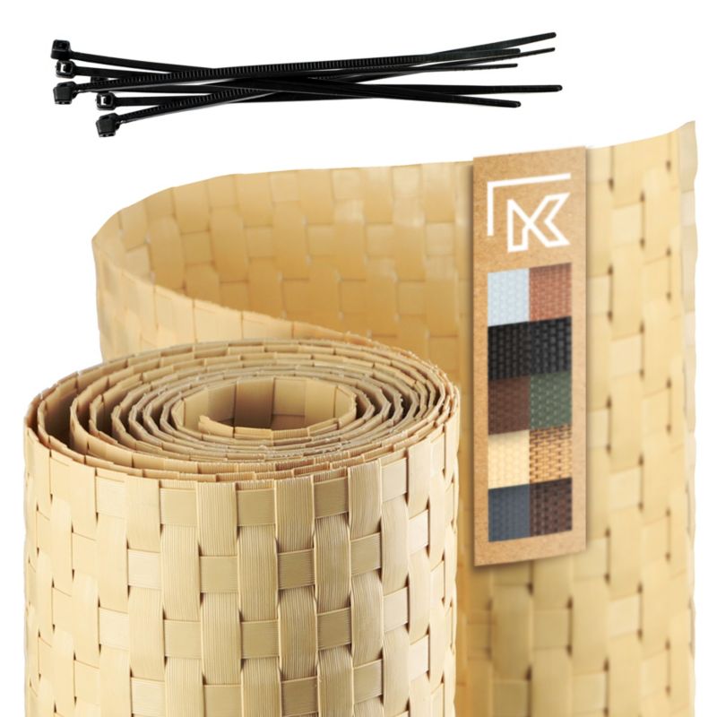 Taśma Ogrodzeniowa KADAX Beżowa Do Paneli Ogrodzeniowych 19cm 2,55m Osłona Płot 1szt.