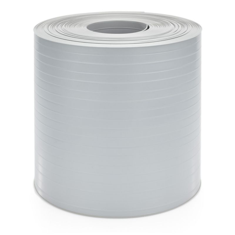 Taśma ogrodzeniowa PCV 19cm, listwa do ogrodzeń panelowych premium, 900 g/m2, RAL 7040, szary, 26m