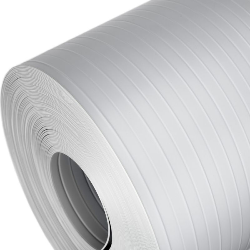 Taśma ogrodzeniowa PCV 19cm, listwa do ogrodzeń panelowych premium, 900 g/m2, RAL 7040, szary, 26m