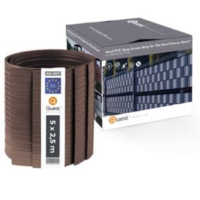 Taśma ogrodzeniowa PCV 19cm, listwa do ogrodzeń panelowych premium, 900 g/m2, RAL 8017, brąz, 2.52m