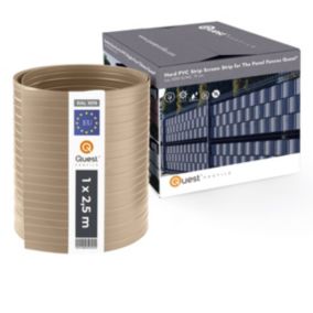 Taśma ogrodzeniowa PCV 19cm, listwa do ogrodzeń panelowych premium, 900 g/m2, RAL1019, beż, 2.52m