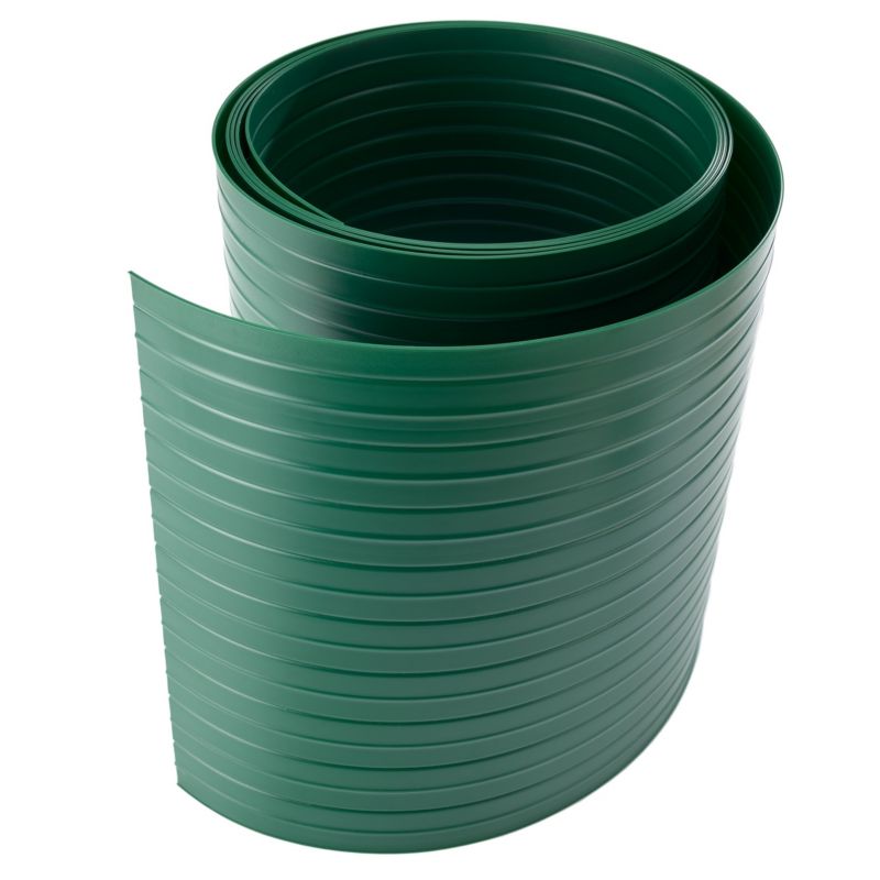 Taśma ogrodzeniowa PCV 19cm, listwa do ogrodzeń panelowych premium, 900 g/m2, RAL6005, zielony, 2.52m