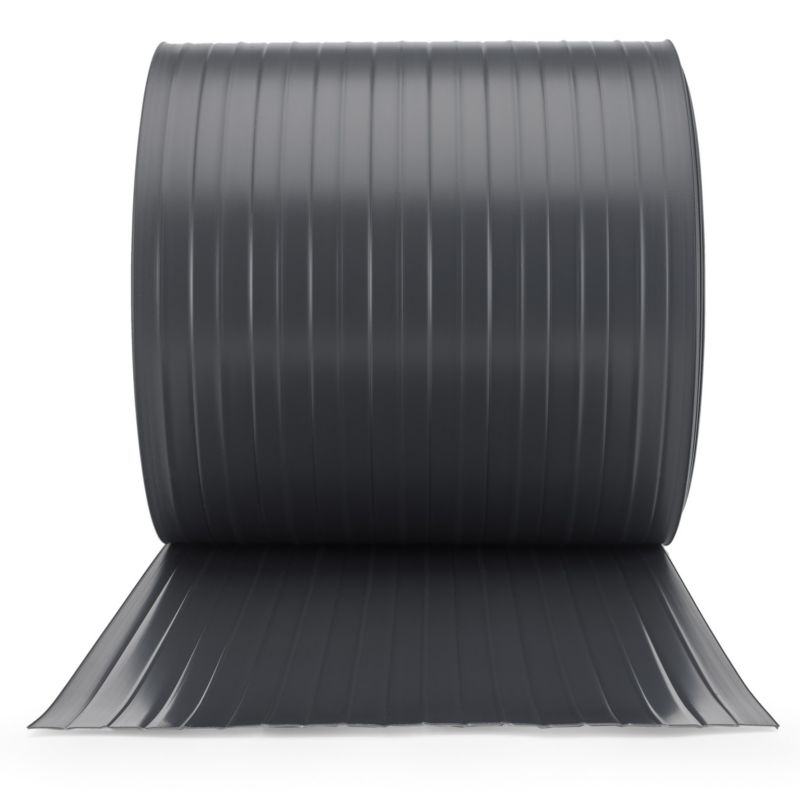 Taśma ogrodzeniowa PCV 19cm, listwa do ogrodzeń panelowych premium, 900 g/m2, RAL7016, antracyt, 26m