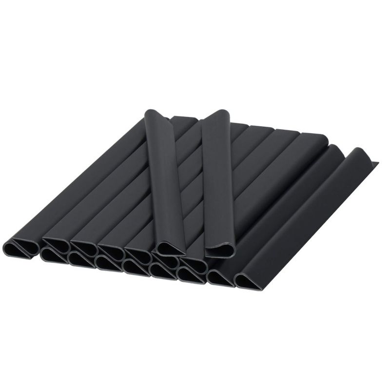Taśma ogrodzeniowa Springos PVC 26 m x 19 cm 1200 g/m2 z klipsami mocującymi 20 szt. antracyt 1 kpl.