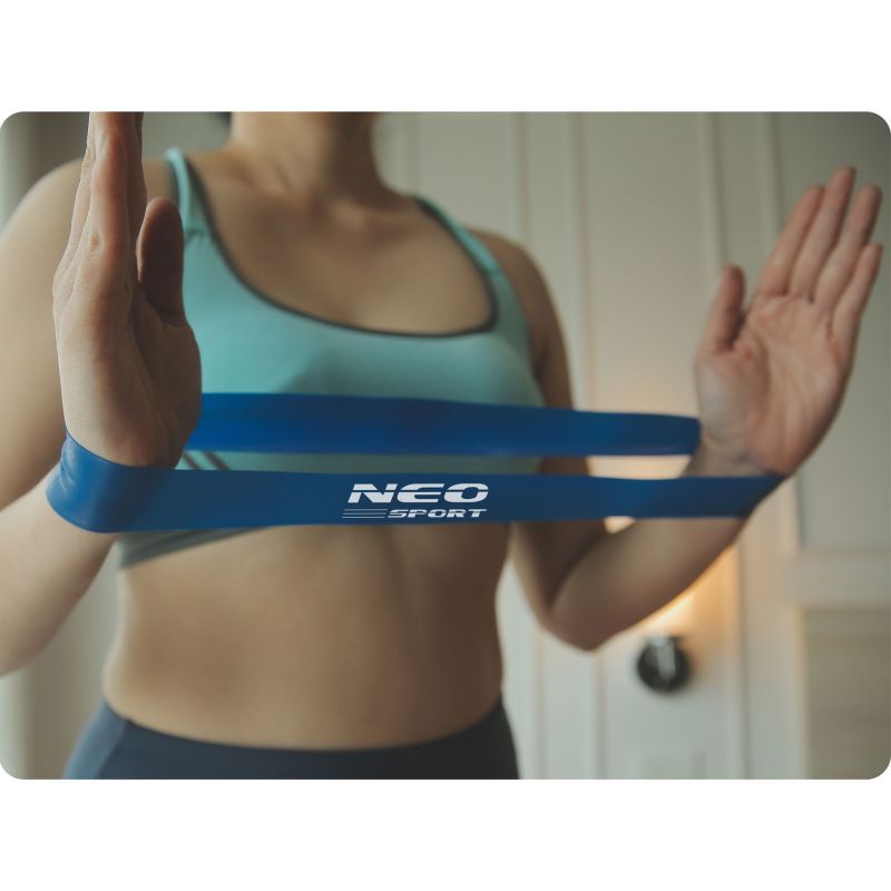 Taśma oporowa Neo-Sport do ćwiczeń 60x5cm 5 szt. NS-959 1szt.
