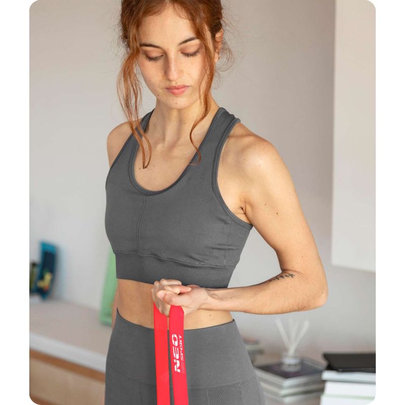Taśma oporowa Neo-Sport do ćwiczeń 60x5cm 5 szt. NS-959 1szt.
