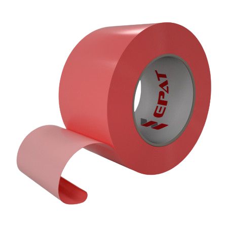 Taśma OSTRZEGAWCZA BHP PoilGreen, 50mm/33m czerwona - 1 szt