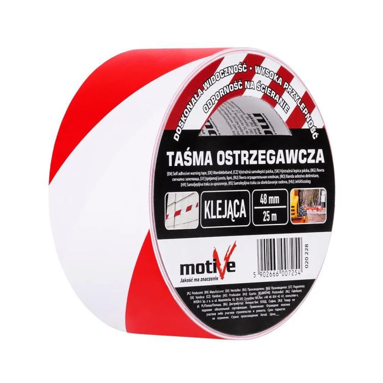 Taśma ostrzegawcza Motive klejąca 48mm/25m 1 szt.