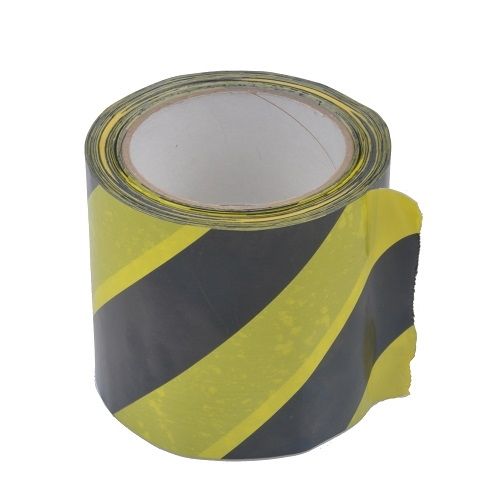 Taśma Ostrzegawcza Neopak Żółto-czarna 100mm/33m klej PVC 1 szt.