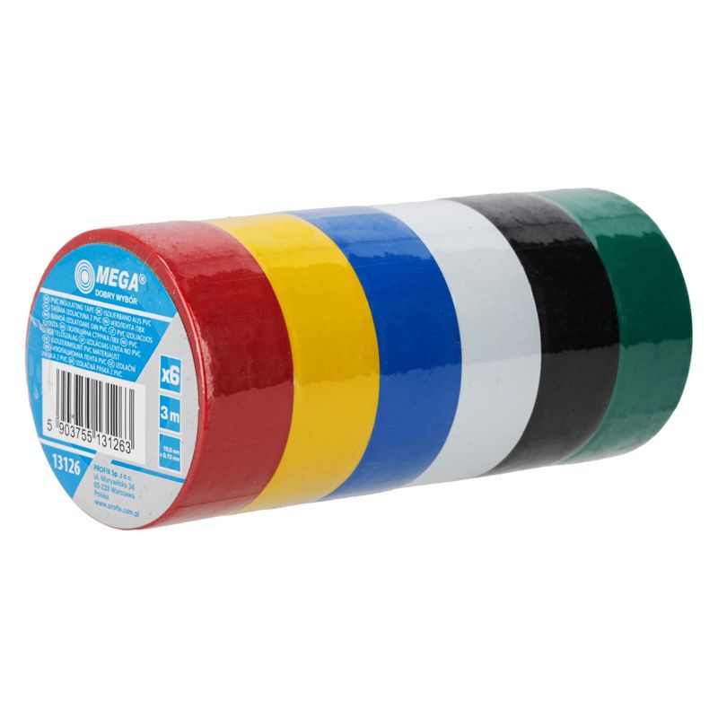 Taśma Proline izolacyjna z pvc 19mmx0,13mmx3m - szt.6 1 szt.