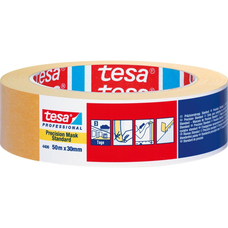Taśma Tesa precyz.standard 14d.wew.3d.zew. 25m 30mm, pom 1 szt.