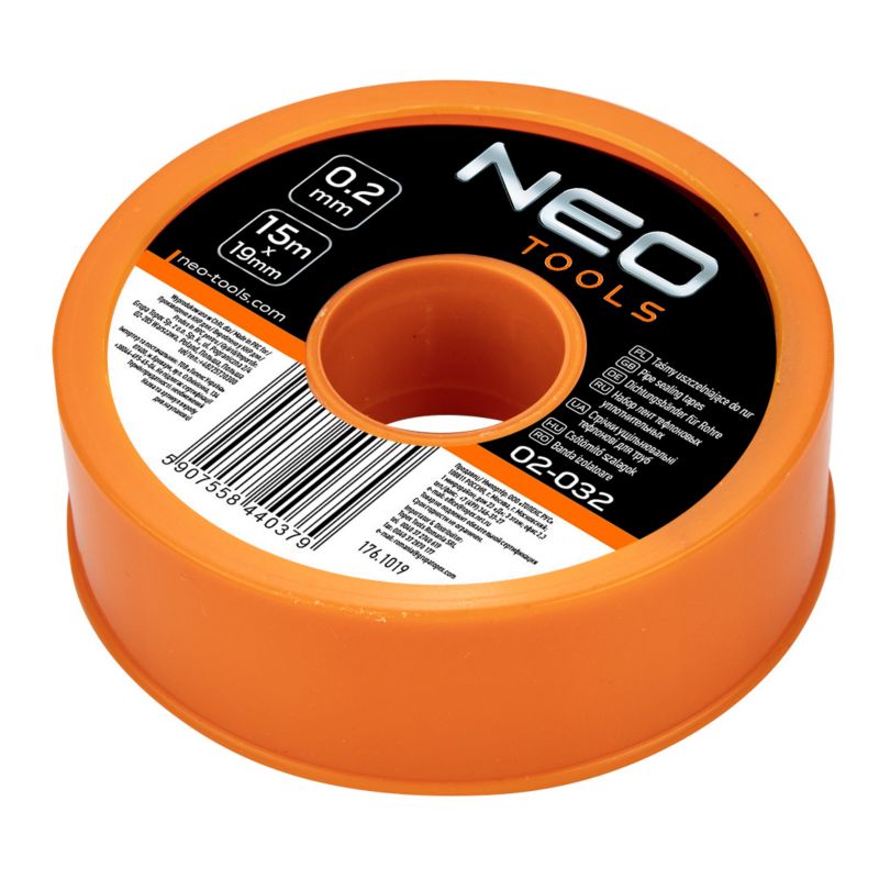 Taśma uszczelniająca do rur NEO TOOLS 15 m x 19 mm x 0.2 mm 1 szt