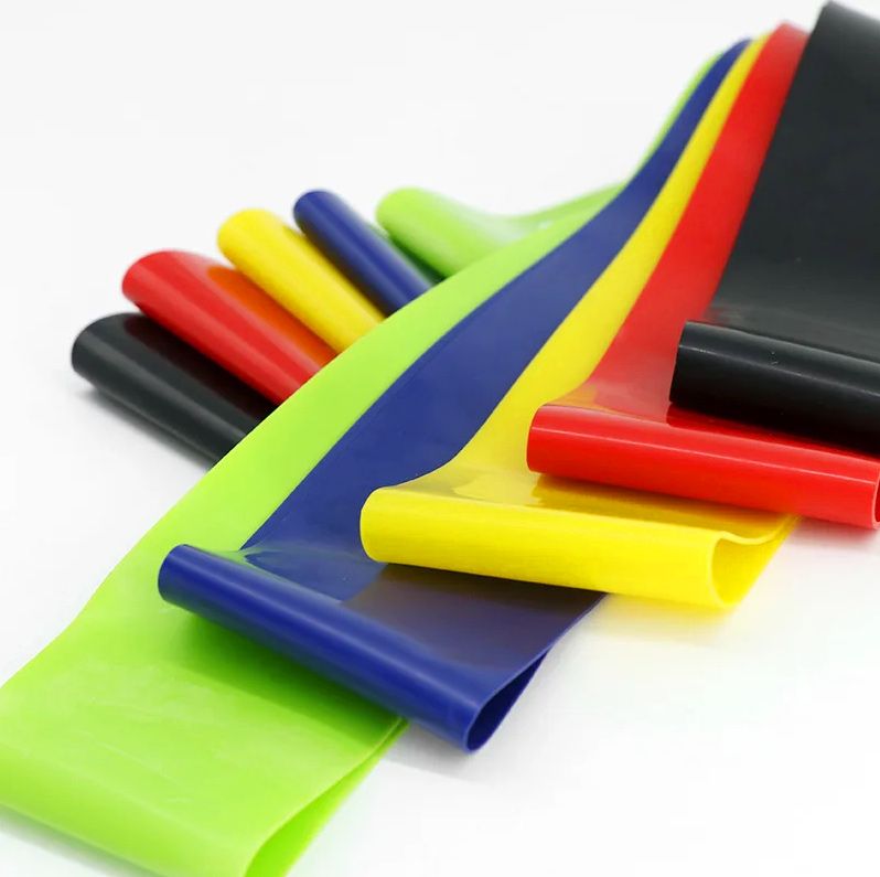 Taśmy fitness gumy do ćwiczeń mini band lateksowych oporowych gum Fixem 5szt