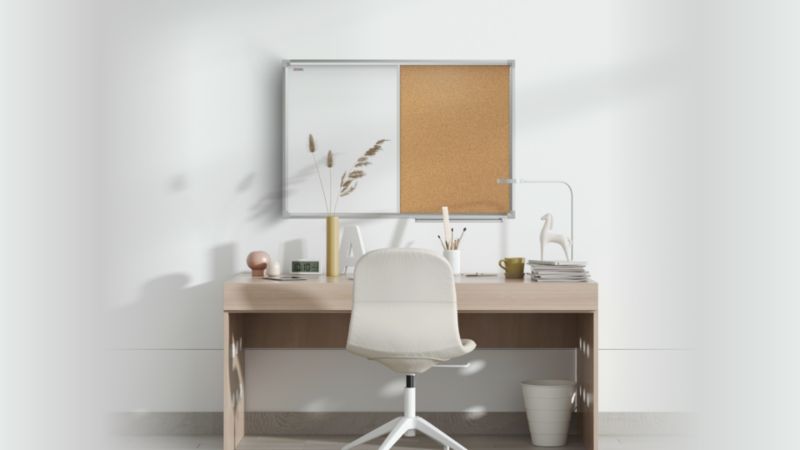 Tablica combi korkowo-suchościeralna 60x40 cm ALLboards rama aluminiowa 1 szt.