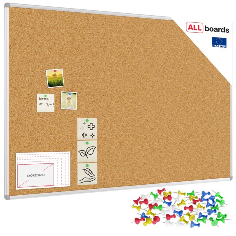 Tablica korkowa ALLboards 150x100 cm rama aluminiowa 1 szt.