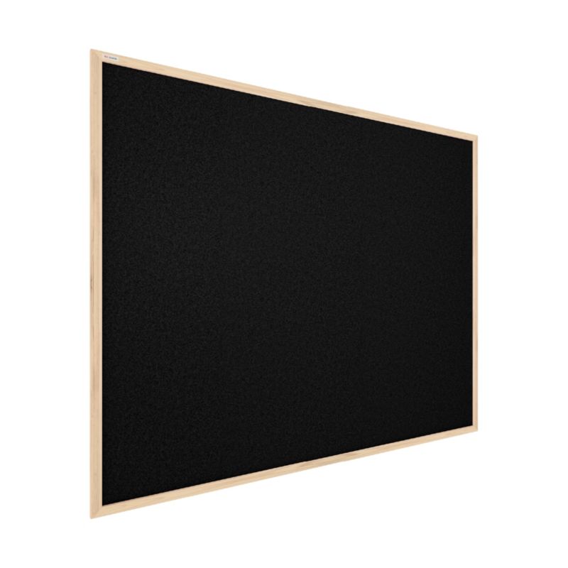 Tablica korkowa kolor czarny ALLboards 120x90 cm rama drewniana naturalna 1 szt.